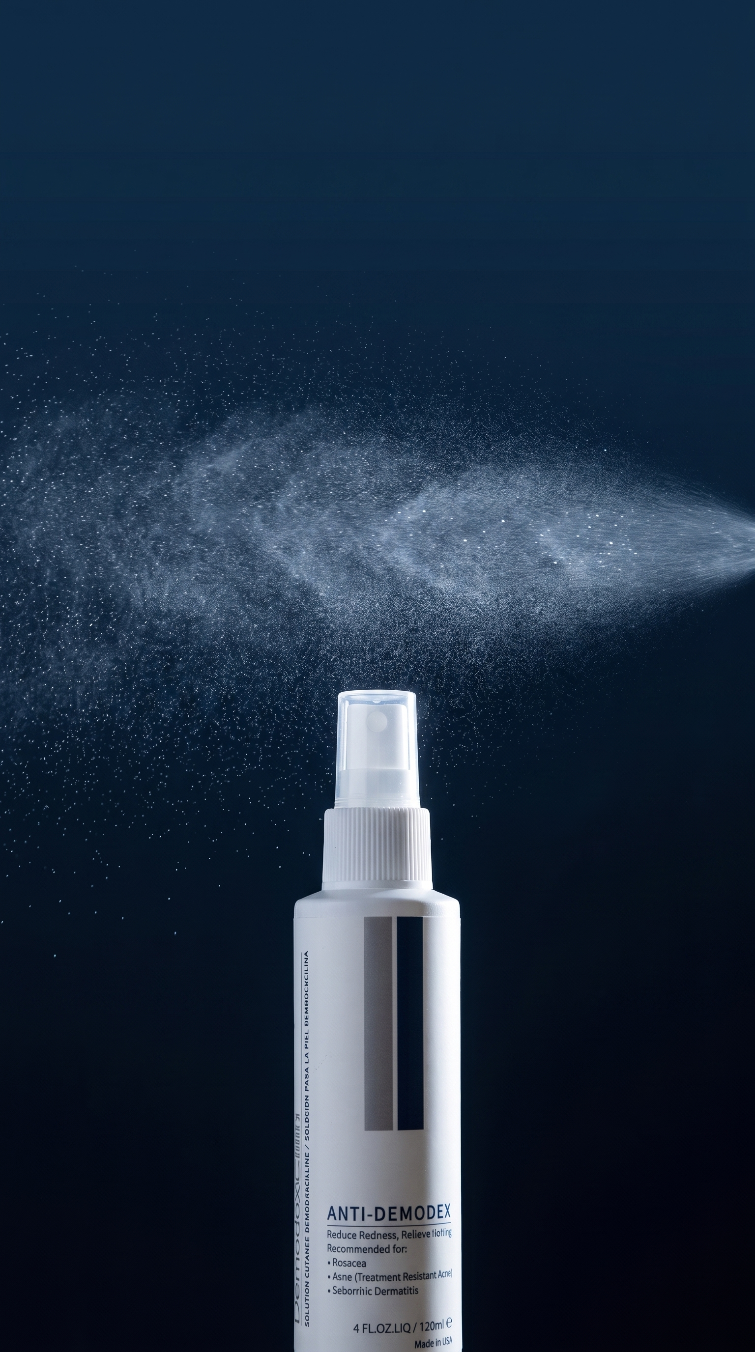 DemodexCillin Skin Solution, vertical campaign image